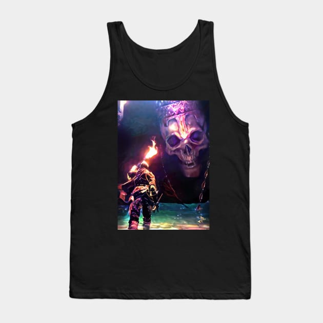 Face to Face Dark Tank Top by Christian94